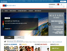 Tablet Screenshot of mazars.lu
