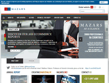 Tablet Screenshot of mazars.com